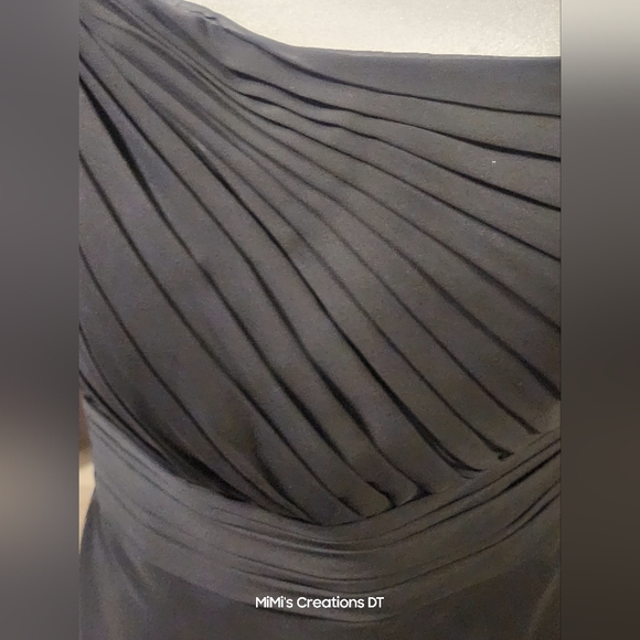 Bari Jay Black One Strap Bridesmaid/Prom Evening Gown - Picture 5 of 9